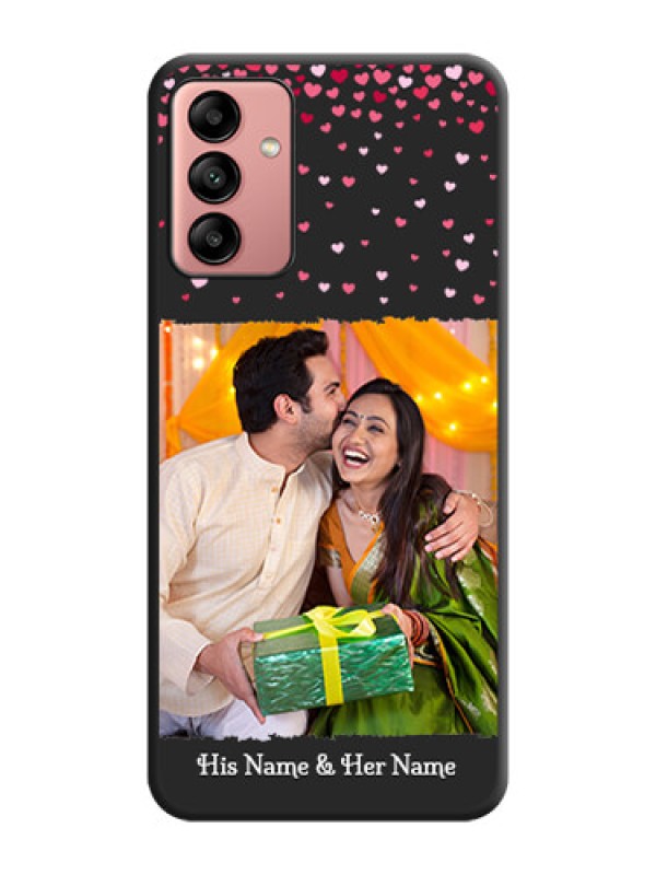 Custom Fall in Love with Your Partner  on Photo on Space Black Soft Matte Phone Cover - Galaxy A04s