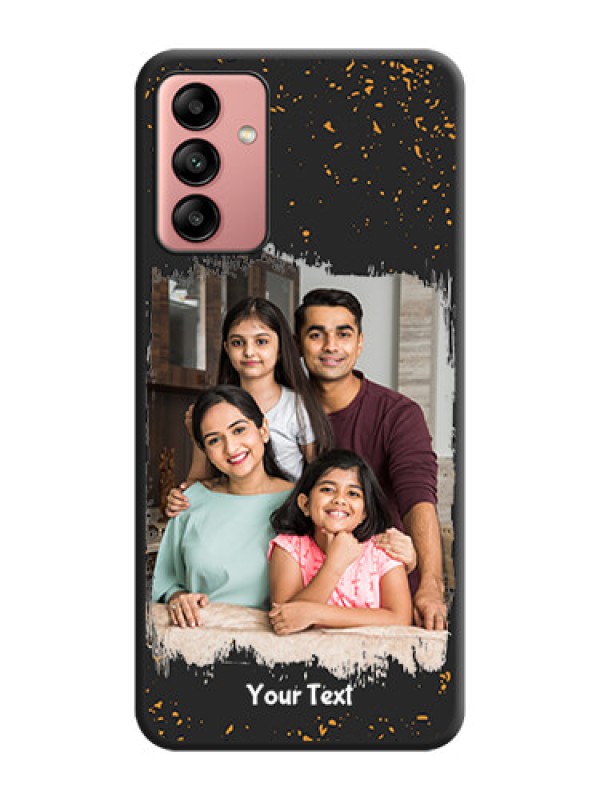 Custom Spray Free Design on Photo on Space Black Soft Matte Phone Cover - Galaxy A04s