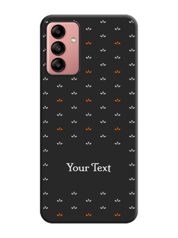 Custom Simple Pattern With Custom Text On Space Black Personalized Soft Matte Phone Covers -Samsung Galaxy A04S