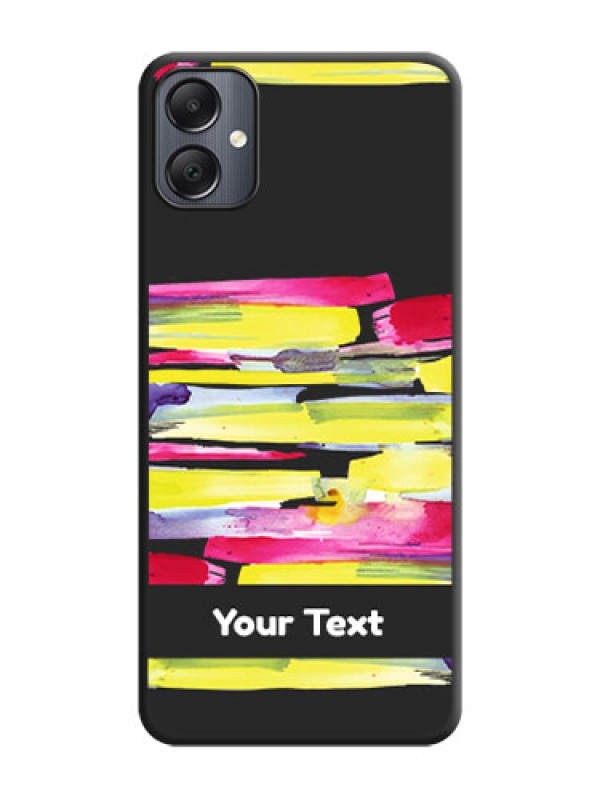 Custom Brush Coloured On Space Black Custom Soft Matte Mobile Back Cover - Galaxy A05
