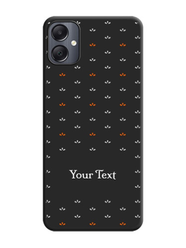 Custom Simple Pattern With Custom Text On Space Black Custom Soft Matte Mobile Back Cover - Galaxy A05