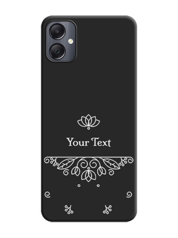 Custom Lotus Garden Custom Text On Space Black Custom Soft Matte Mobile Back Cover - Galaxy A05