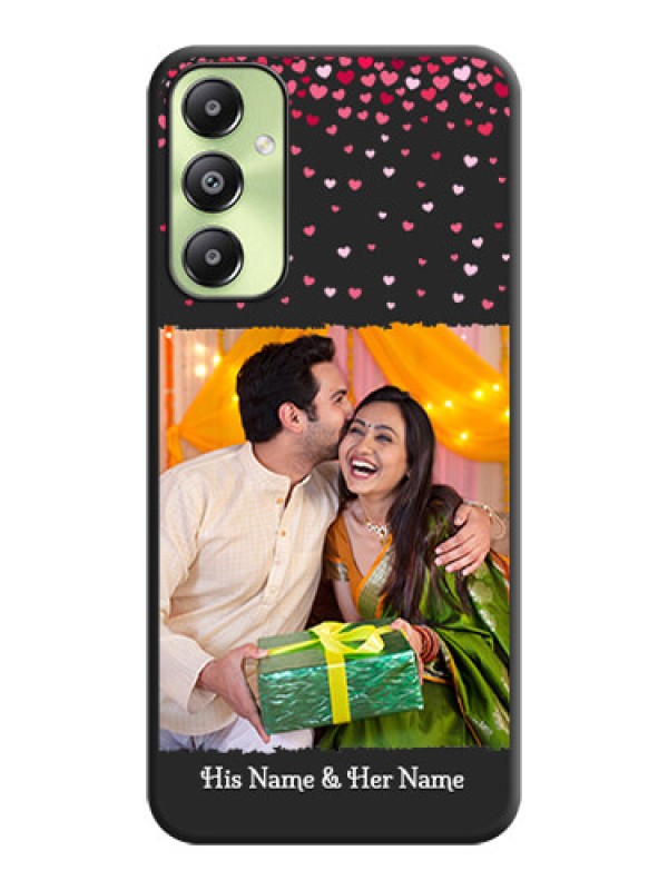 Custom Fall in Love with Your Partner on Photo On Space Black Custom Soft Matte Mobile Back Cover - Galaxy A05s