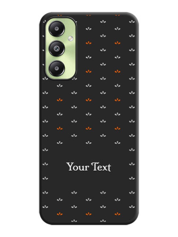 Custom Simple Pattern With Custom Text On Space Black Custom Soft Matte Mobile Back Cover - Galaxy A05s