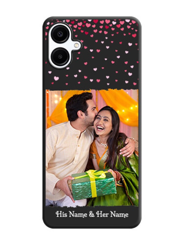 Custom Fall in Love with Your Partner on Photo On Space Black Custom Soft Matte Mobile Back Cover - Galaxy A06