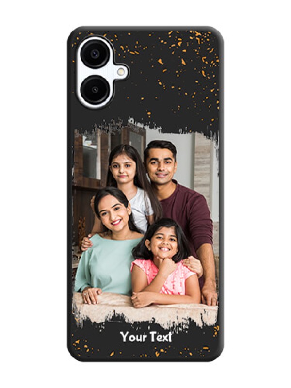 Custom Spray Free Design on Photo On Space Black Custom Soft Matte Mobile Back Cover - Galaxy A06