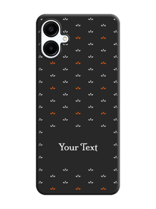 Custom Simple Pattern With Custom Text On Space Black Custom Soft Matte Mobile Back Cover - Galaxy A06