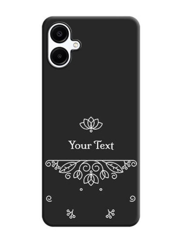 Custom Lotus Garden Custom Text On Space Black Custom Soft Matte Mobile Back Cover - Galaxy A06