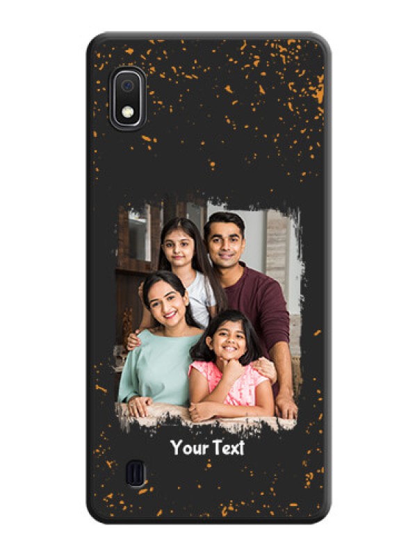 Custom Spray Free Design on Photo on Space Black Soft Matte Phone Cover - Galaxy A10
