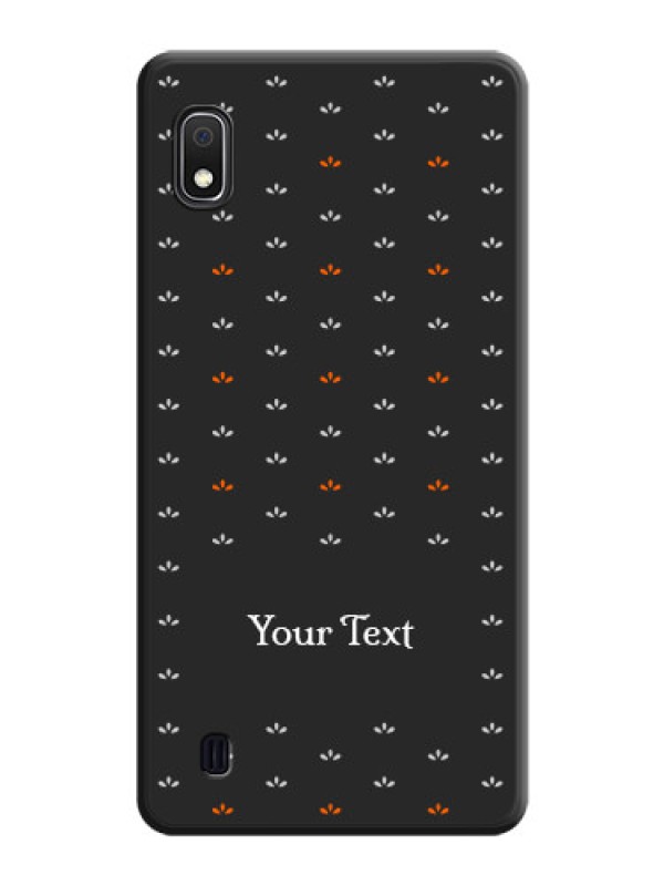 Custom Simple Pattern With Custom Text On Space Black Personalized Soft Matte Phone Covers -Samsung Galaxy A10