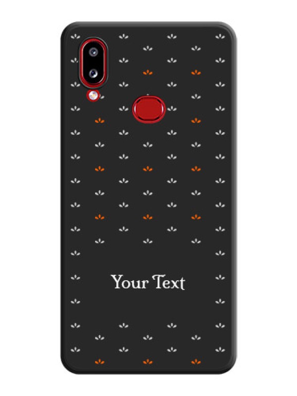 Custom Simple Pattern With Custom Text On Space Black Personalized Soft Matte Phone Covers -Samsung Galaxy A10S