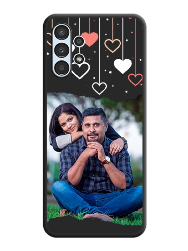 Custom Love Hangings with Splash Wave Picture on Space Black Custom Soft Matte Phone Back Cover - Galaxy A13