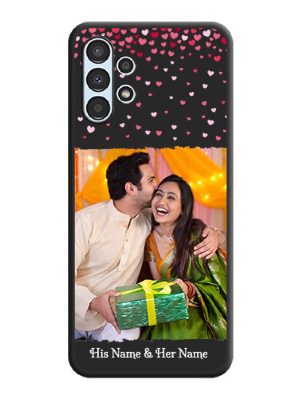 Custom Fall in Love with Your Partner  on Photo on Space Black Soft Matte Phone Cover - Galaxy A13