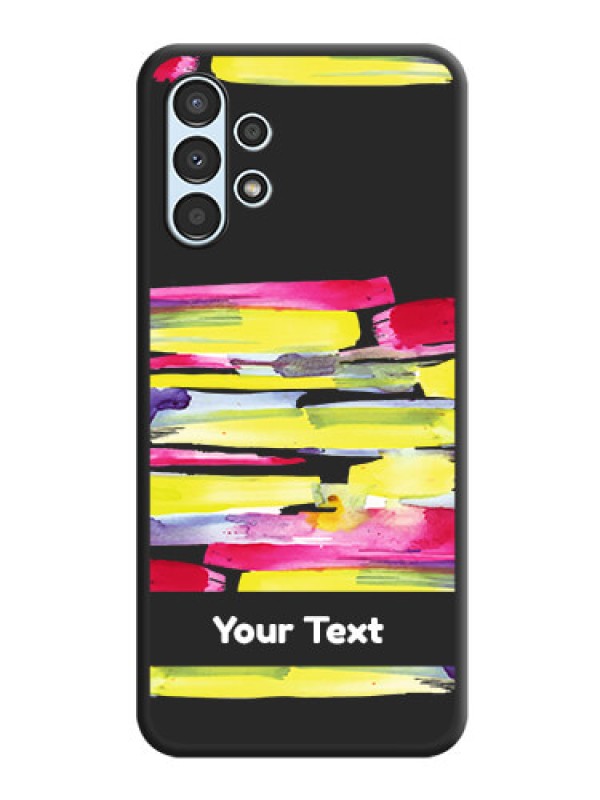 Custom Brush Coloured on Space Black Personalized Soft Matte Phone Covers - Galaxy A13