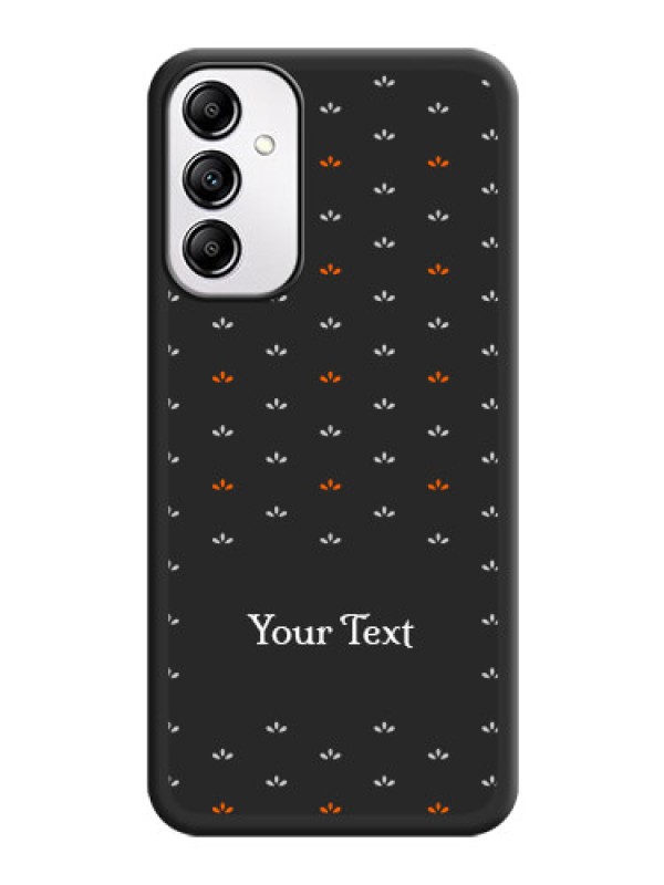 Custom Simple Pattern With Custom Text On Space Black Personalized Soft Matte Phone Covers -Samsung Galaxy A14