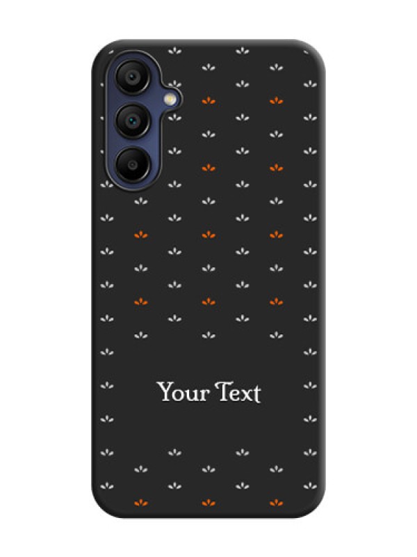 Custom Simple Pattern With Custom Text On Space Black Personalized Soft Matte Phone Covers - Galaxy A15 5G