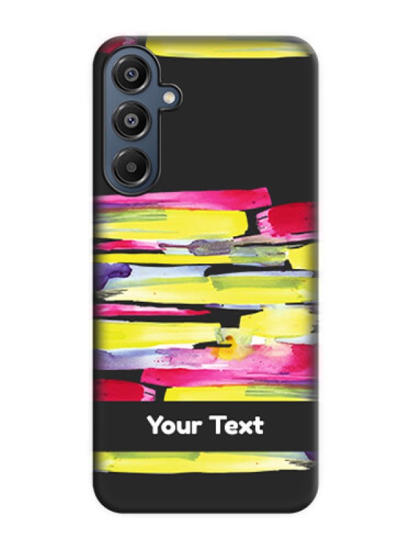 Custom Brush Coloured On Space Black Custom Soft Matte Mobile Back Cover - Galaxy A16 5G