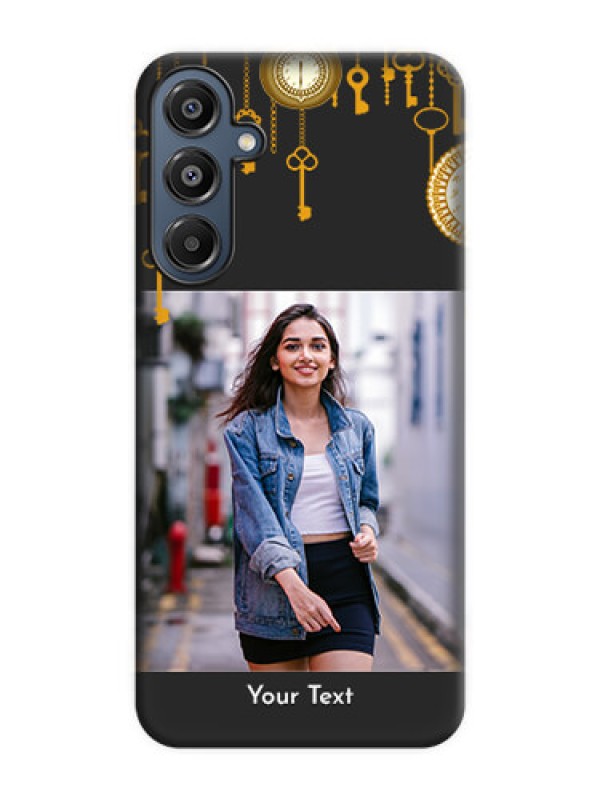 Custom Decorative Design with Text On Space Black Custom Soft Matte Mobile Back Cover - Galaxy A16 5G