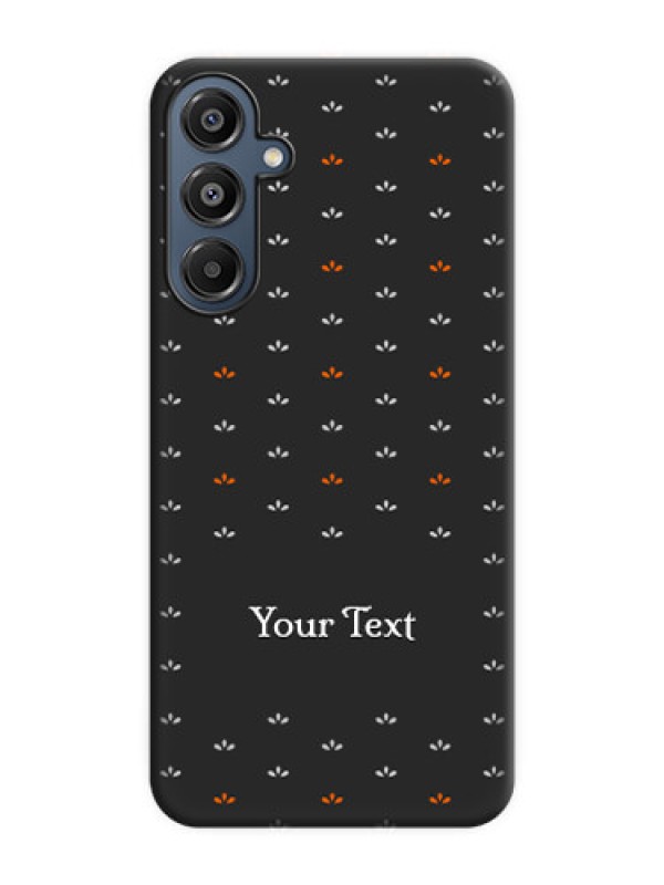 Custom Simple Pattern With Custom Text On Space Black Custom Soft Matte Mobile Back Cover - Galaxy A16 5G