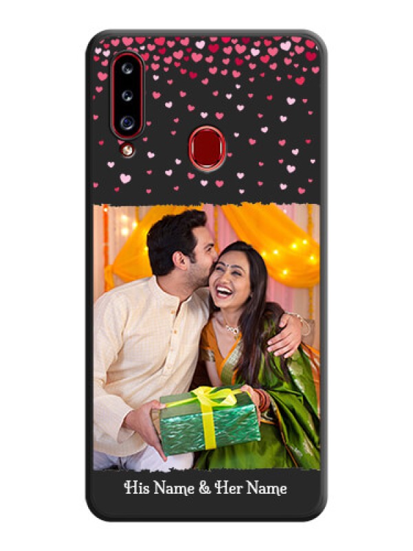 Custom Fall in Love with Your Partner  on Photo on Space Black Soft Matte Phone Cover - Galaxy A20s