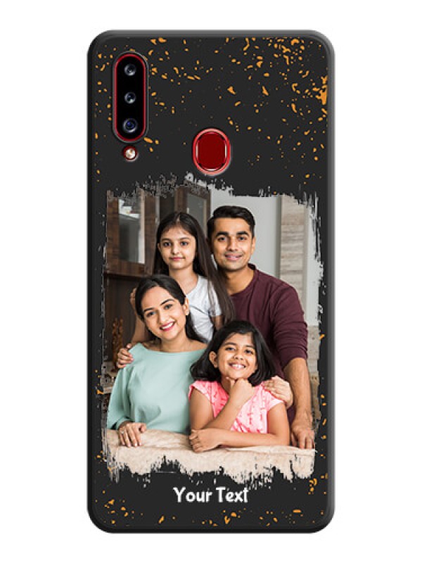 Custom Spray Free Design on Photo on Space Black Soft Matte Phone Cover - Galaxy A20s