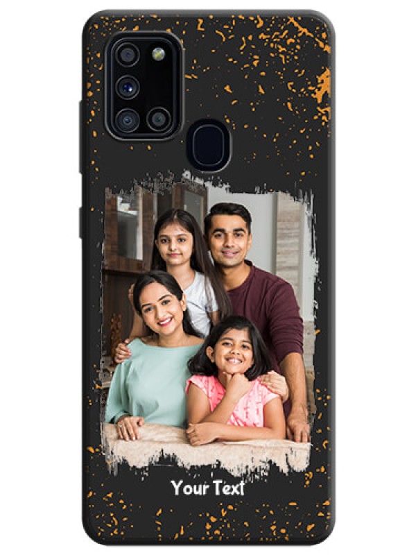 Custom Spray Free Design - Photo on Space Black Soft Matte Phone Cover - Galaxy A21S