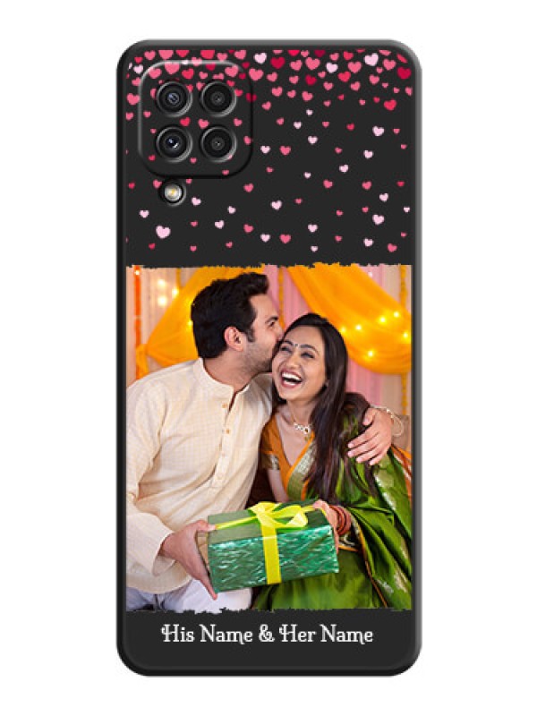 Custom Fall in Love with Your Partner  on Photo on Space Black Soft Matte Phone Cover - Galaxy A22 4G