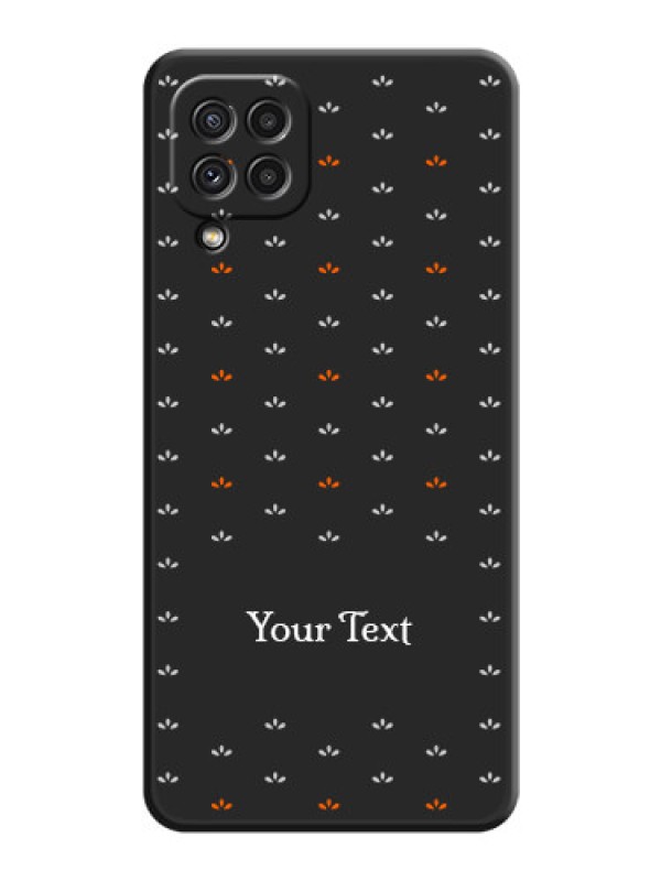 Custom Simple Pattern With Custom Text On Space Black Personalized Soft Matte Phone Covers -Samsung Galaxy A22 4G