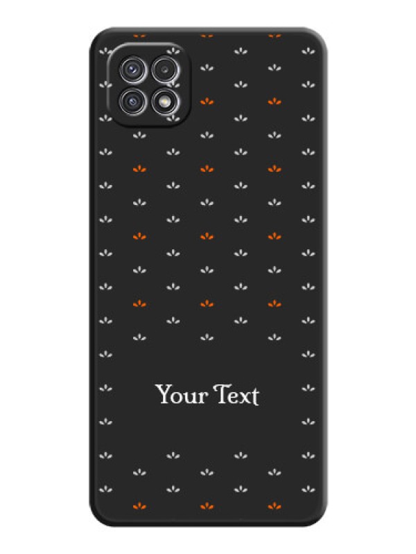Custom Simple Pattern With Custom Text On Space Black Personalized Soft Matte Phone Covers -Samsung Galaxy A22 5G