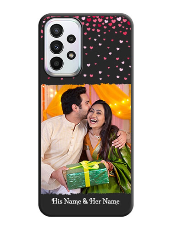 Custom Fall in Love with Your Partner  on Photo on Space Black Soft Matte Phone Cover - Galaxy A23