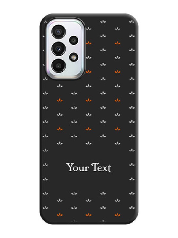 Custom Simple Pattern With Custom Text On Space Black Personalized Soft Matte Phone Covers -Samsung Galaxy A23 5G