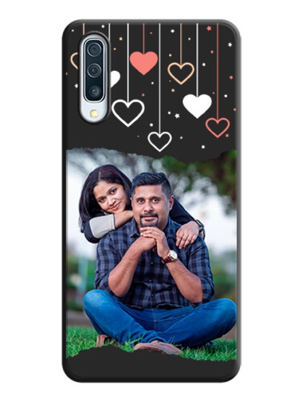 Custom Love Hangings with Splash Wave Picture on Space Black Custom Soft Matte Phone Back Cover - Galaxy A30S