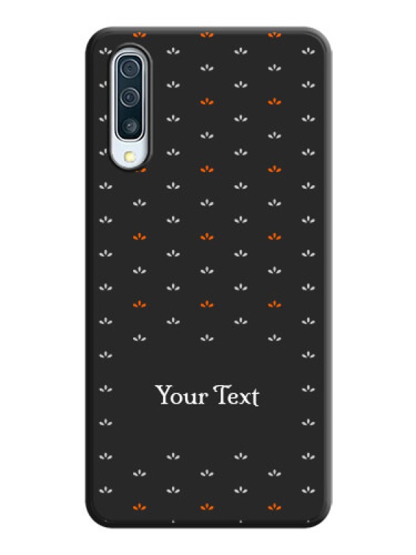 Custom Simple Pattern With Custom Text On Space Black Personalized Soft Matte Phone Covers -Samsung Galaxy A30S