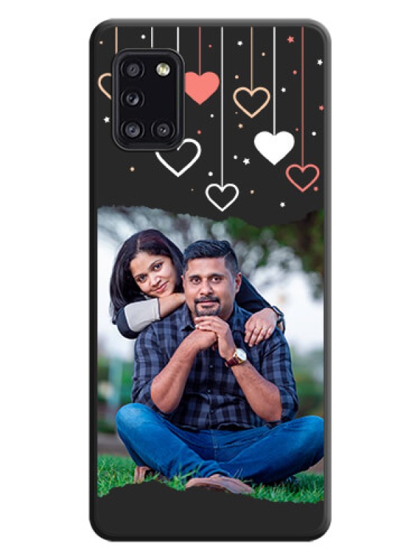 Custom Love Hangings with Splash Wave Picture on Space Black Custom Soft Matte Phone Back Cover - Galaxy A31