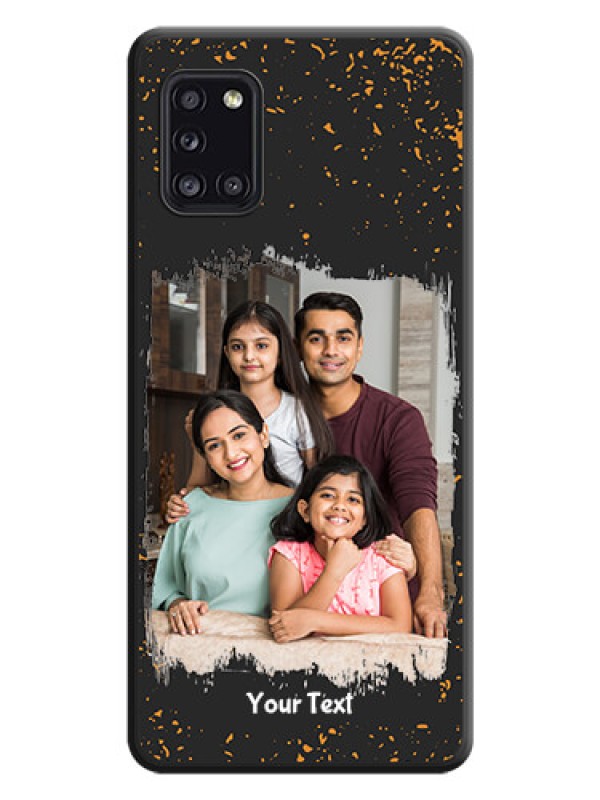 Custom Spray Free Design on Photo on Space Black Soft Matte Phone Cover - Galaxy A31