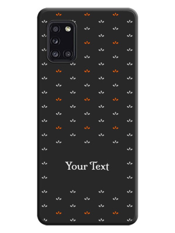 Custom Simple Pattern With Custom Text On Space Black Personalized Soft Matte Phone Covers -Samsung Galaxy A31