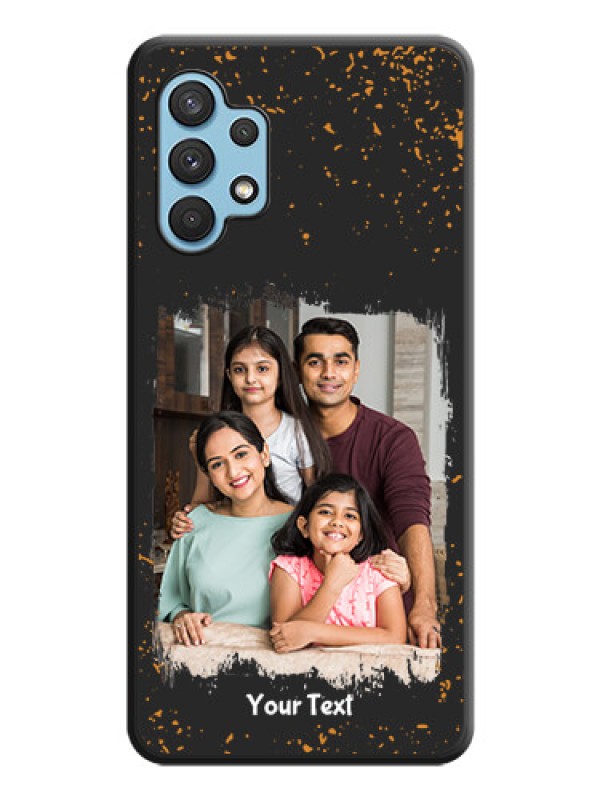 Custom Spray Free Design on Photo on Space Black Soft Matte Phone Cover - Galaxy A32 4G