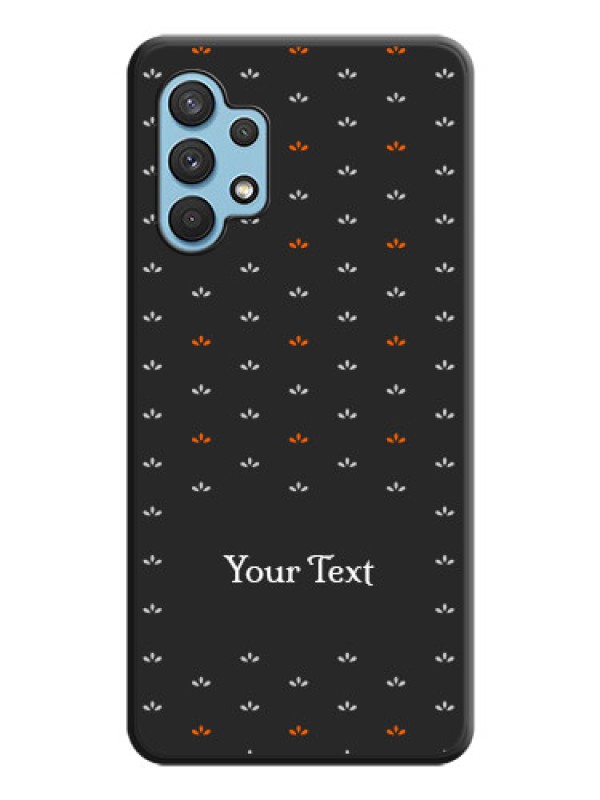 Custom Simple Pattern With Custom Text On Space Black Personalized Soft Matte Phone Covers -Samsung Galaxy A32