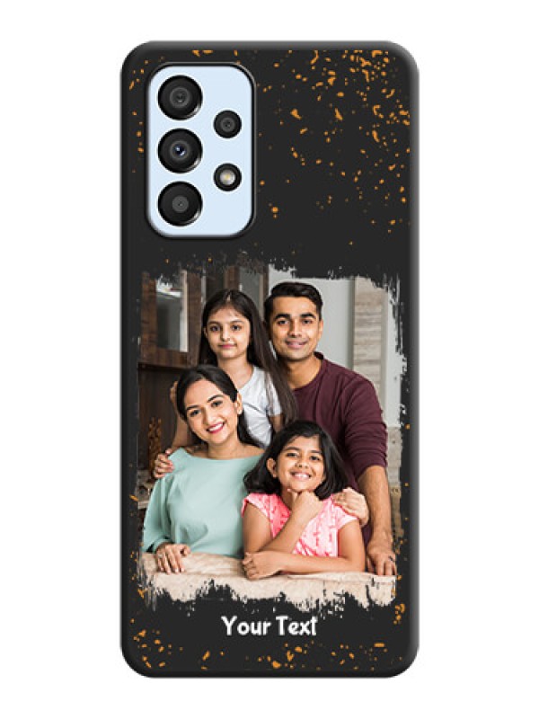 Custom Spray Free Design on Photo on Space Black Soft Matte Phone Cover - Galaxy A33 5G