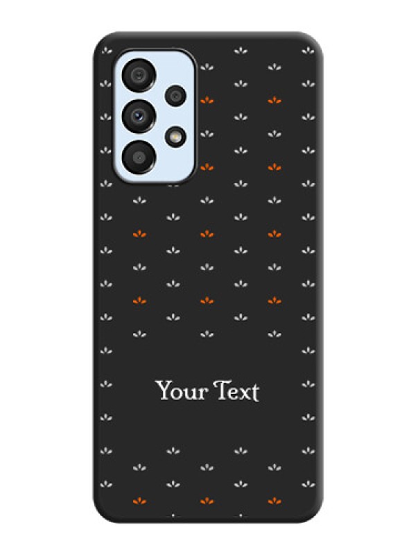 Custom Simple Pattern With Custom Text On Space Black Personalized Soft Matte Phone Covers -Samsung Galaxy A33 5G