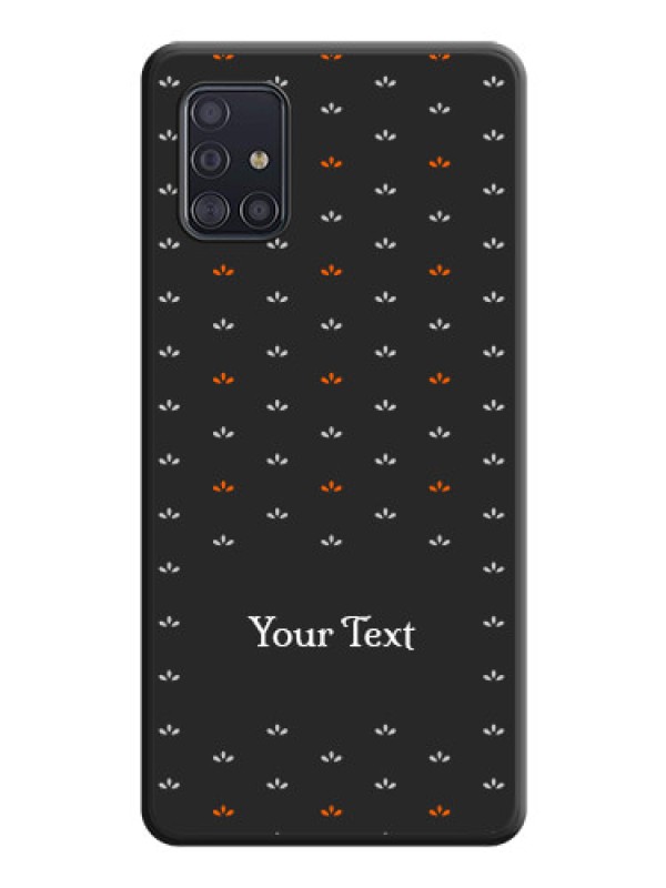 Custom Simple Pattern With Custom Text On Space Black Personalized Soft Matte Phone Covers -Samsung Galaxy A51