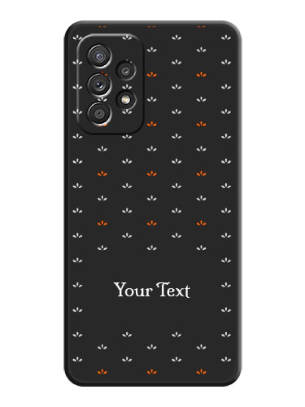 Custom Simple Pattern With Custom Text On Space Black Personalized Soft Matte Phone Covers -Samsung Galaxy A52