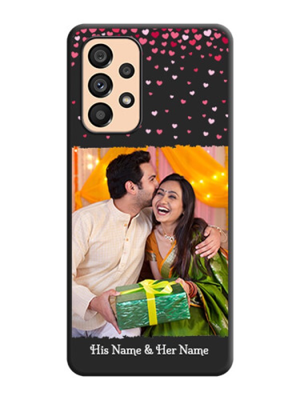 Custom Fall in Love with Your Partner  on Photo on Space Black Soft Matte Phone Cover - Galaxy A53 5G