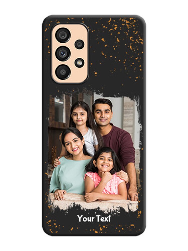 Custom Spray Free Design on Photo on Space Black Soft Matte Phone Cover - Galaxy A53 5G