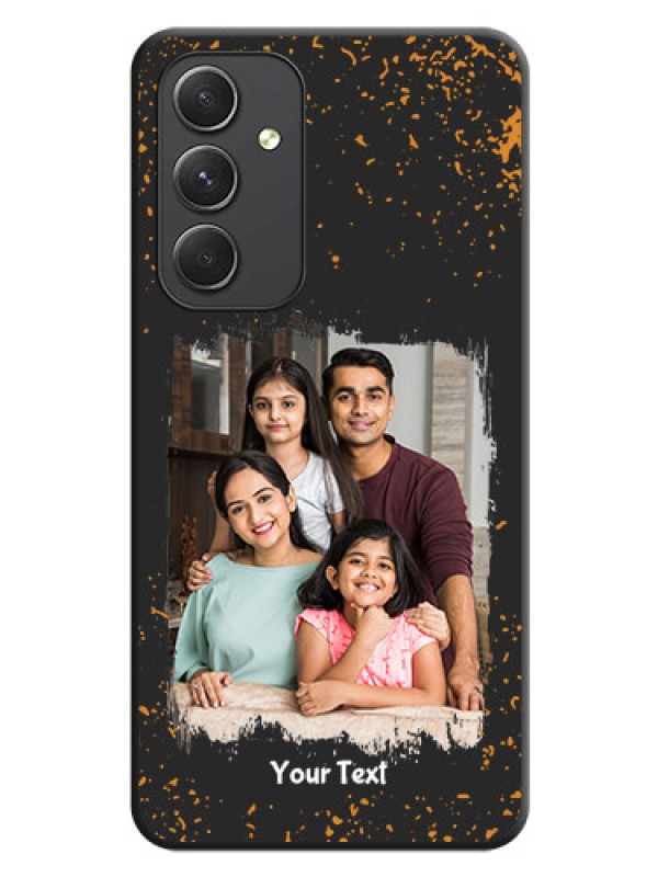 Custom Spray Free Design on Photo on Space Black Soft Matte Phone Cover - Galaxy A54 5G