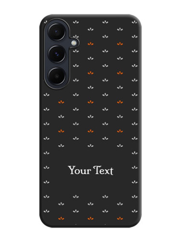 Custom Simple Pattern With Custom Text On Space Black Personalized Soft Matte Phone Covers - Galaxy A55 5G