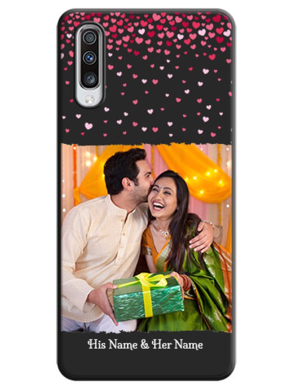 Custom Fall in Love with Your Partner  - Photo on Space Black Soft Matte Phone Cover - Galaxy A70