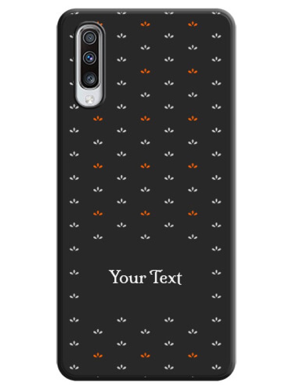 Custom Simple Pattern With Custom Text On Space Black Personalized Soft Matte Phone Covers -Samsung Galaxy A70