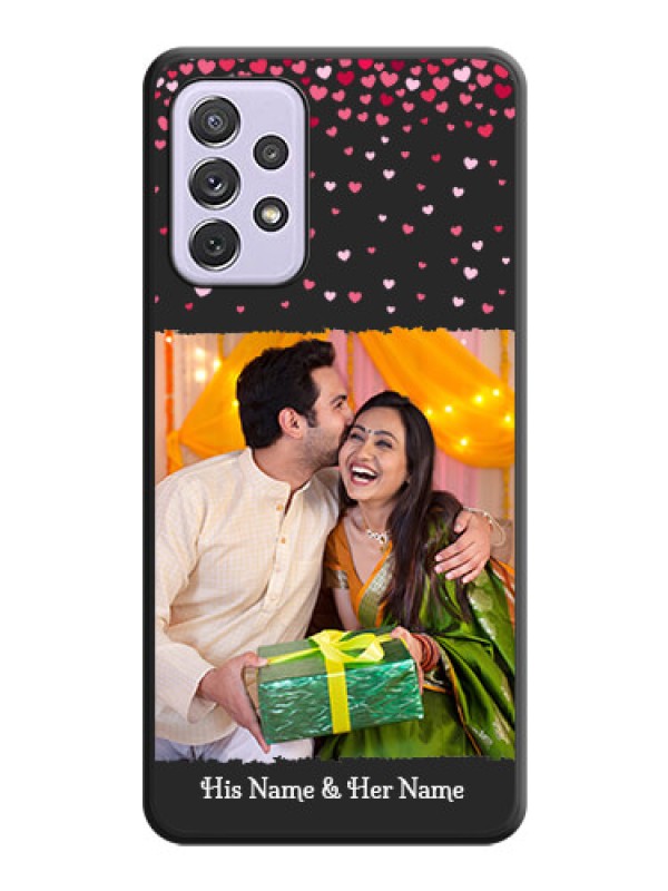 Custom Fall in Love with Your Partner  on Photo on Space Black Soft Matte Phone Cover - Galaxy A72