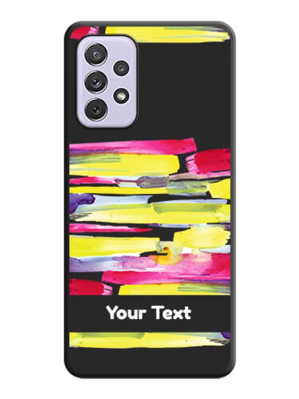 Custom Brush Coloured on Space Black Personalized Soft Matte Phone Covers - Galaxy A72